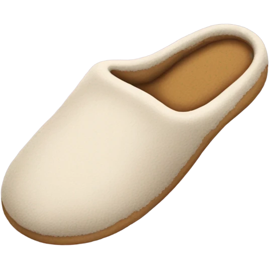 Slipper with his own feet emoji