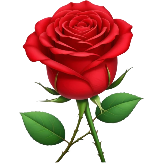 Une rose emoji