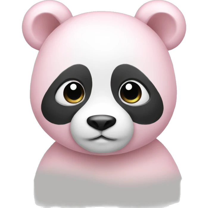 Light pink panda emoji