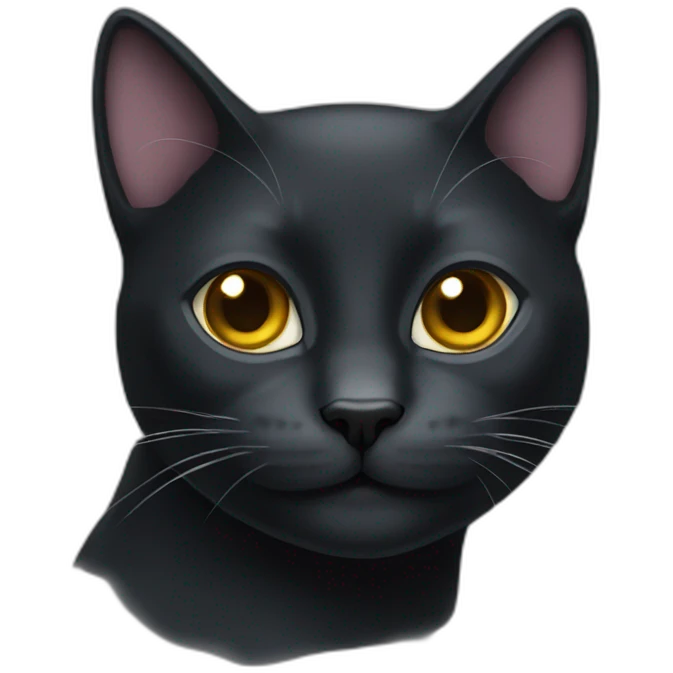 Gato negro emoji