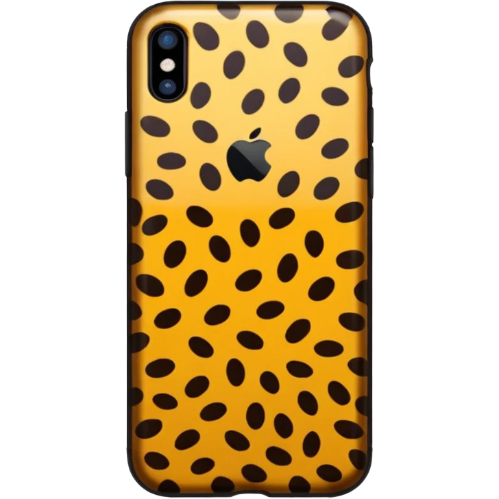 Leopard print iPhone emoji