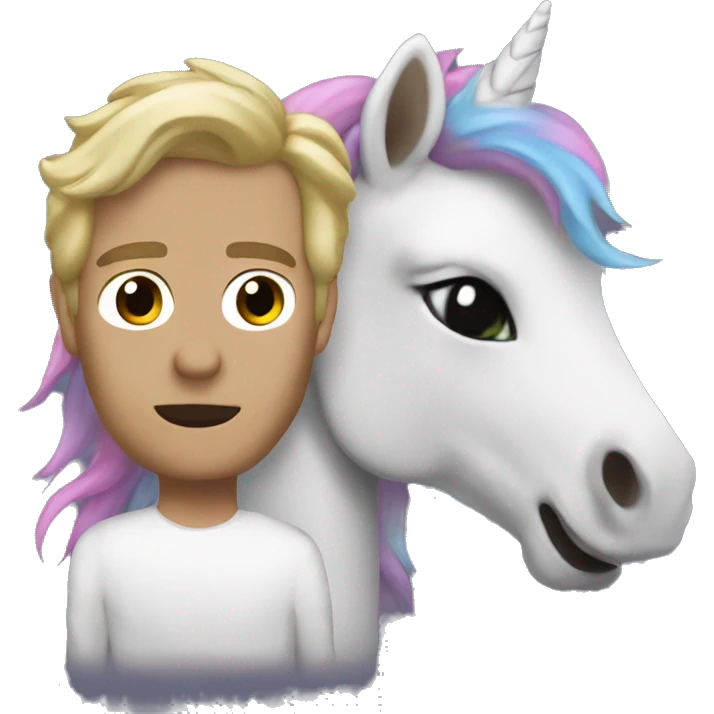 Unicorn with Damon from the Vampire diaries mix emoji