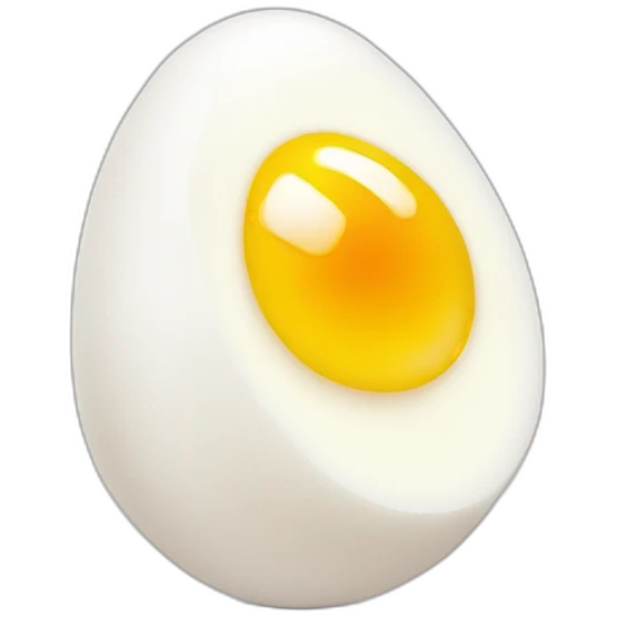 Half a boiled egg emoji