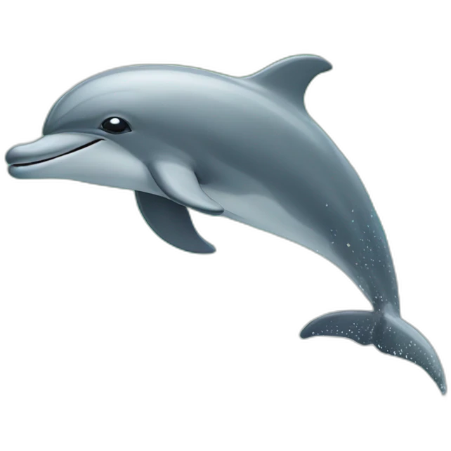Dolphin on surf emoji