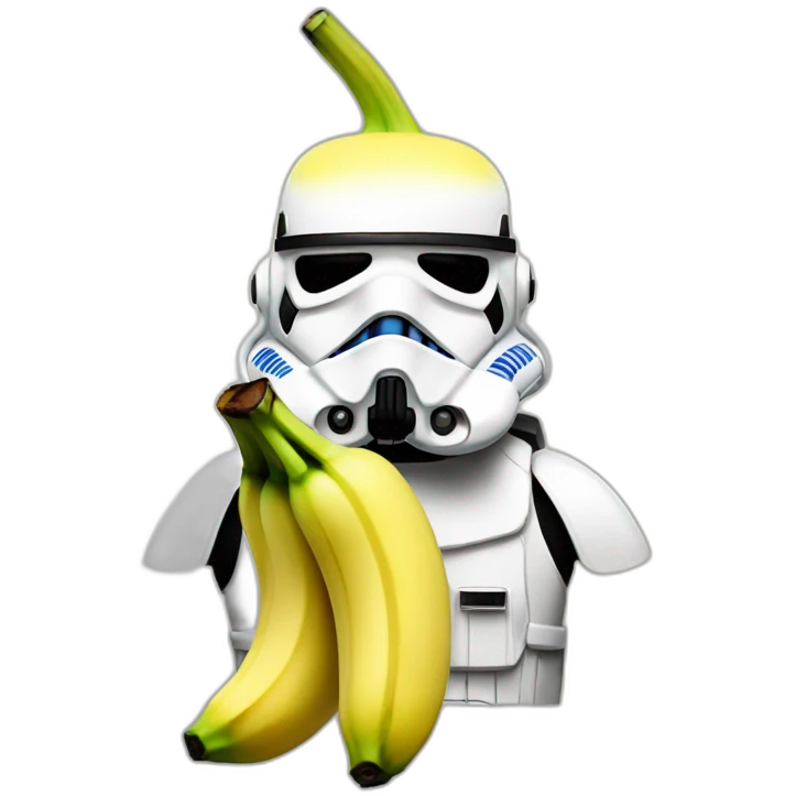 Banana stormtrooper emoji