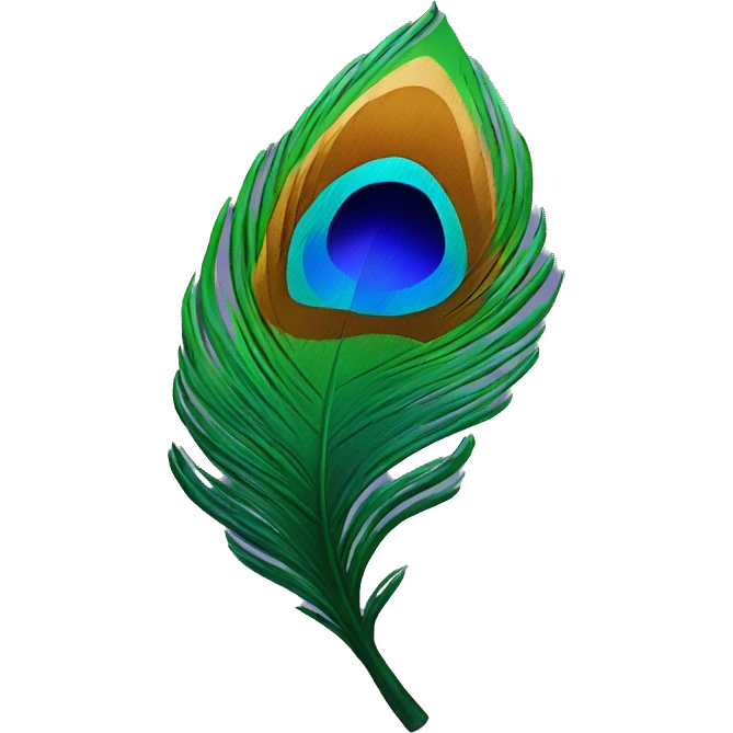 peacock feather emoji