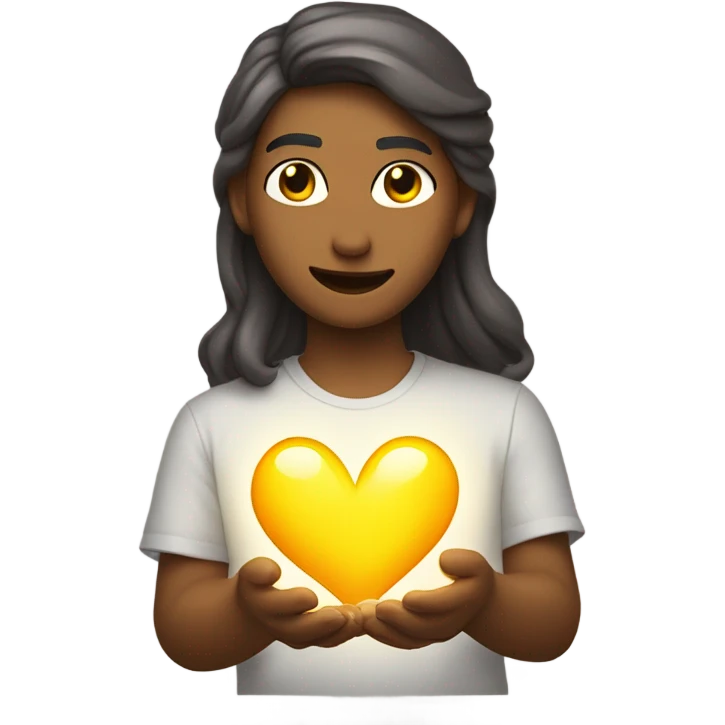Dios entregando un corazón  emoji