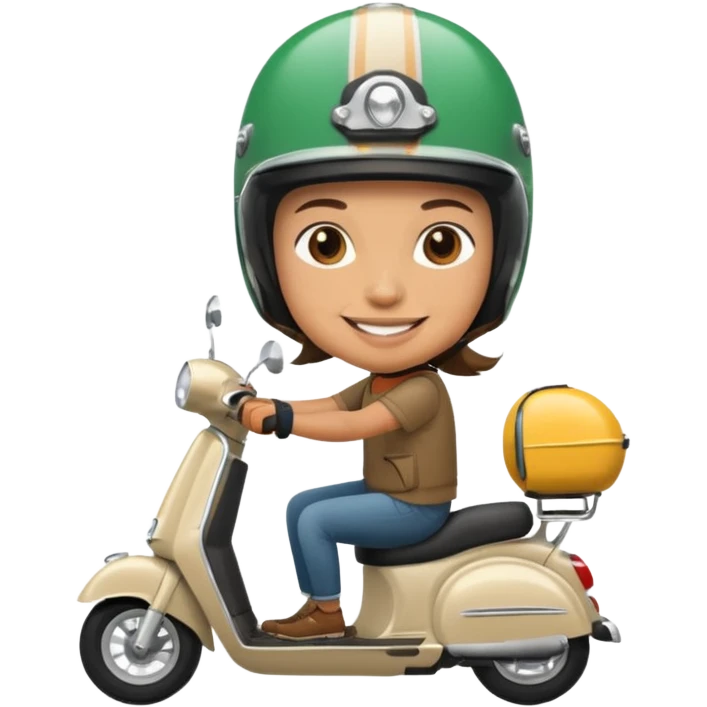 Mexican on a scooter  emoji