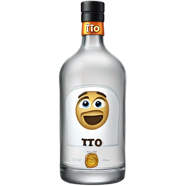 Tito’s vodka bottle emoji