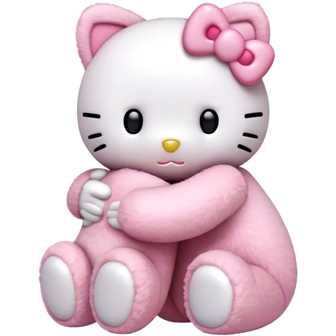 hello kitty teddy bears hugging  emoji