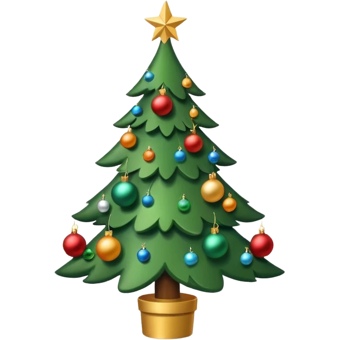 크리스마스 tree simple emoji