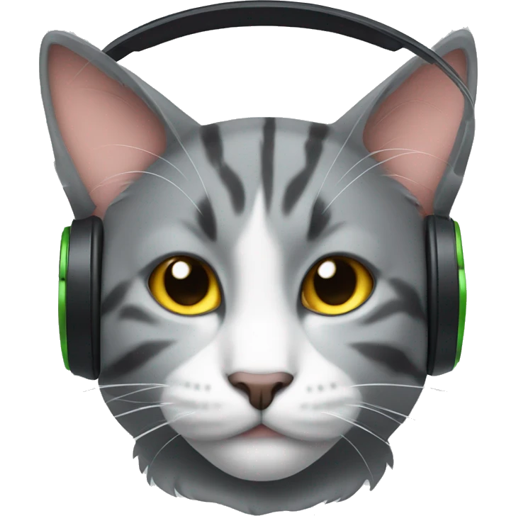 a cat with headphones emoji