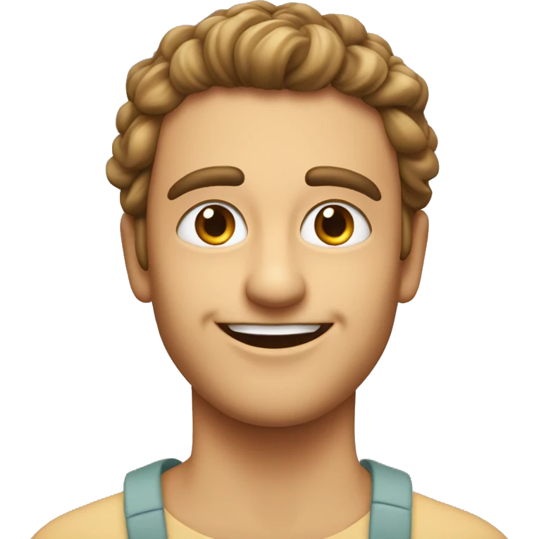 Carita sonriente con pepinos en los ojos  emoji