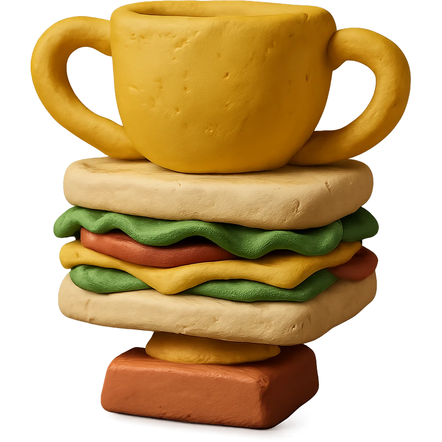 trophy and sandwich combined emoji