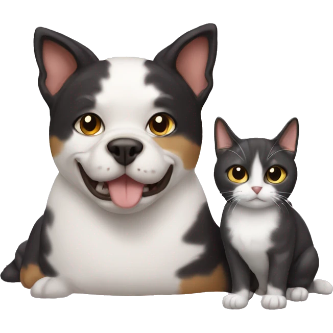 Cat with a  dog emoji