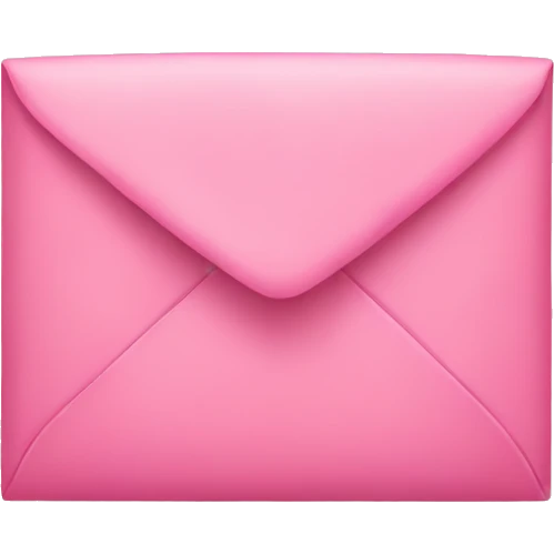 Pink love letter emoji