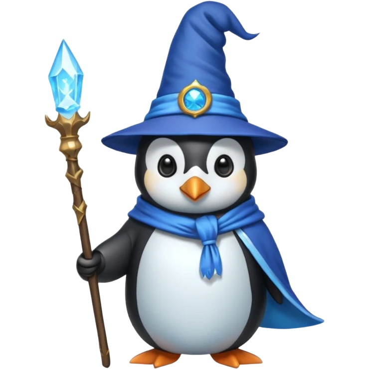 Penguin Wizard emoji