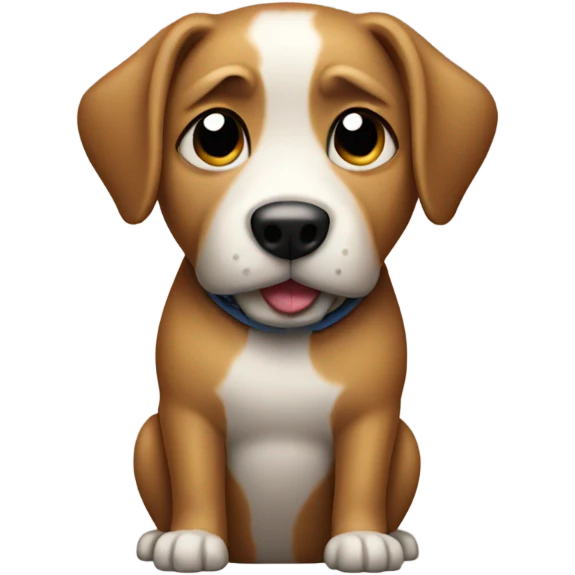 Dog with hands in pocket  emoji