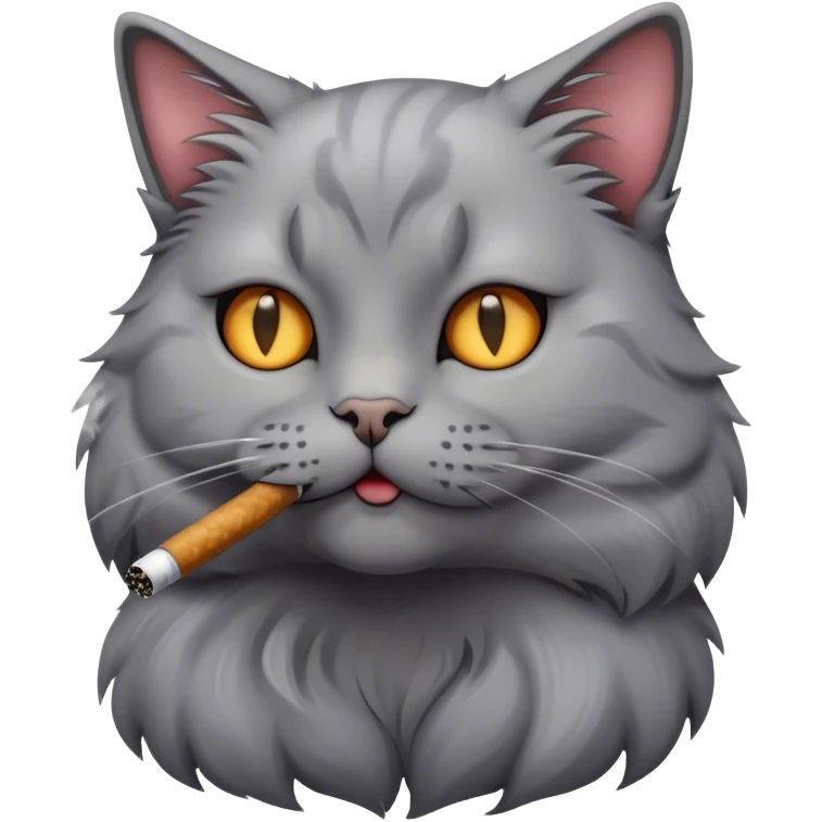 Cat smoking  emoji