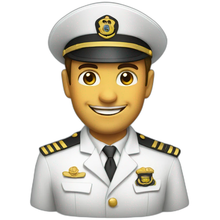 ship captain happy emoji
