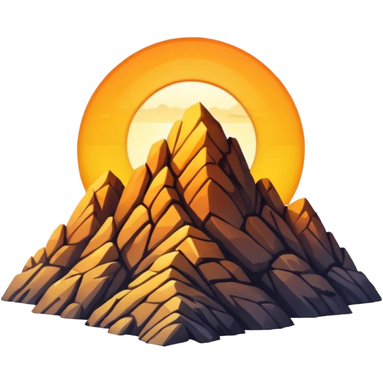 sunrise over a mountain emoji
