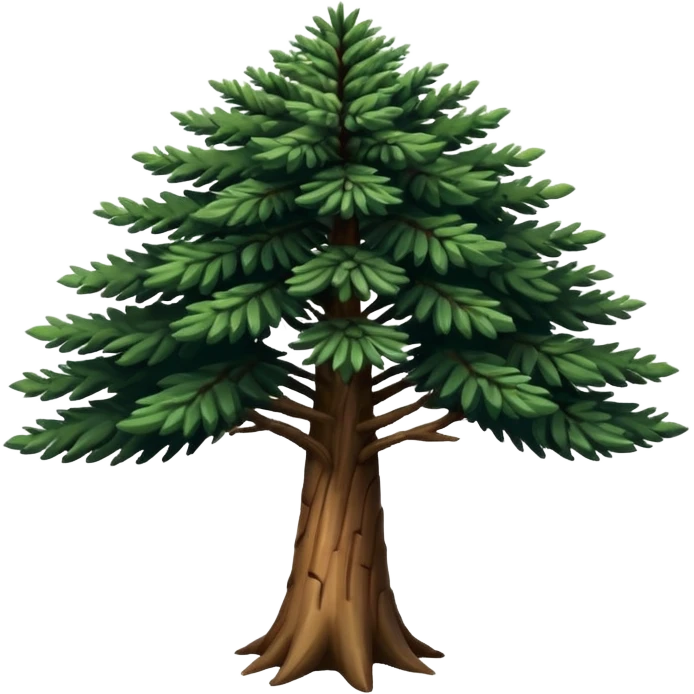 A Brazilian araucaria tree with extended branches emoji