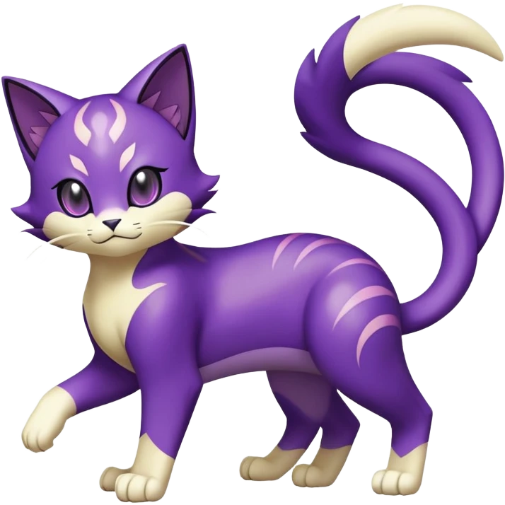 Liepard-Delcatty-Pokémon-Fakémon-hybrid-creature (full body) emoji