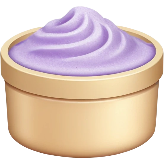 Pale purple body scrub emoji