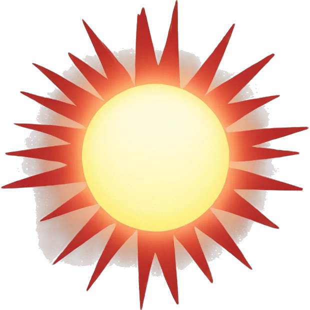 red sun rayses god emoji