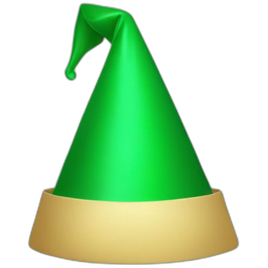 GREEN PARTY HAT  emoji