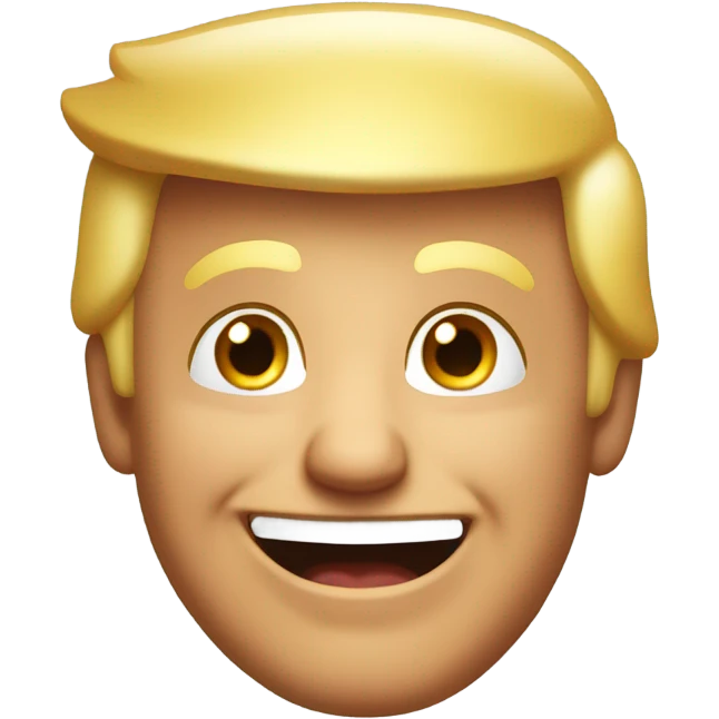trump is happy emoji