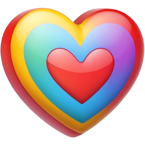 Cœur multicolore  emoji