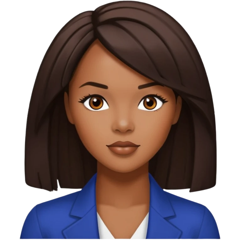 LeToya Luckett with long dark brown hair emoji