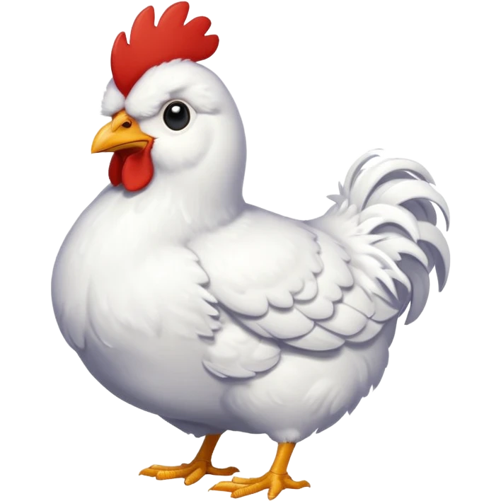 White christmas chicken emoji