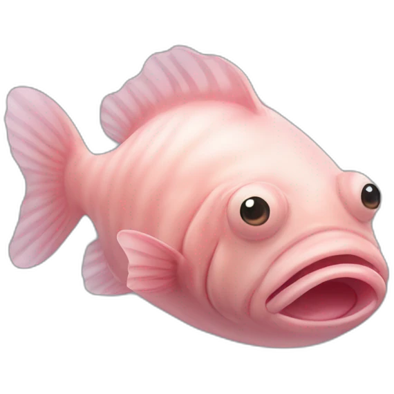 blob fish with nouse emoji