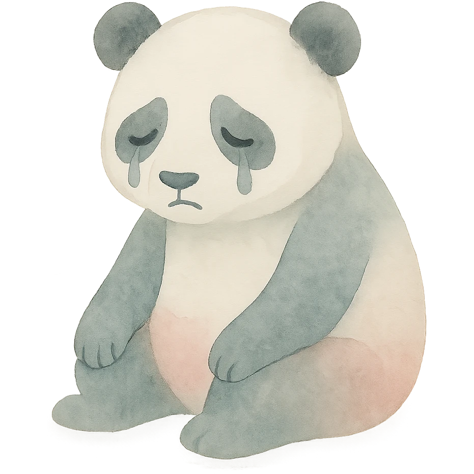 crying panda emoji