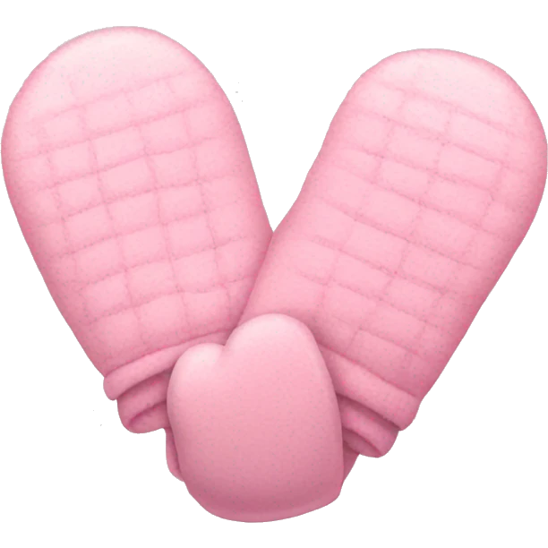 Light pink mittens heart emoji