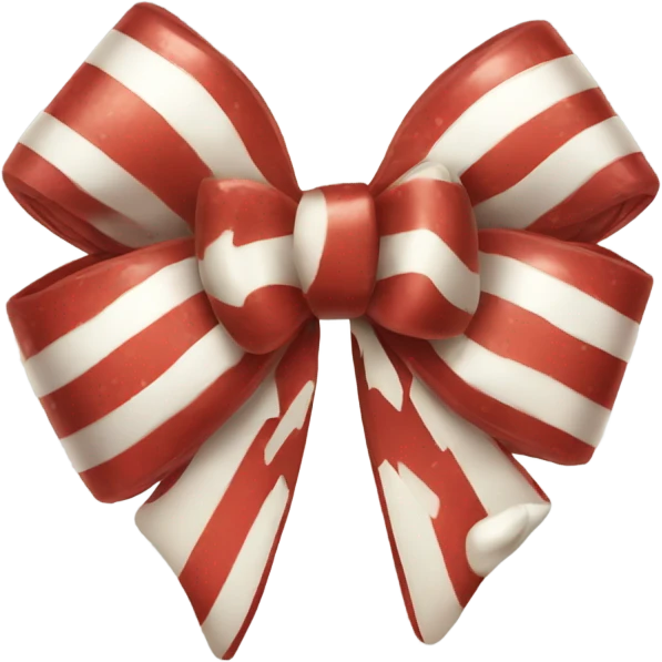 christmas candy bow emoji