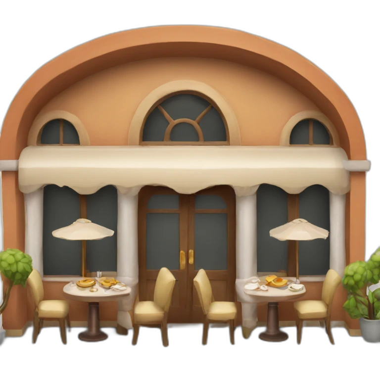 Restaurant with 3 arches emoji