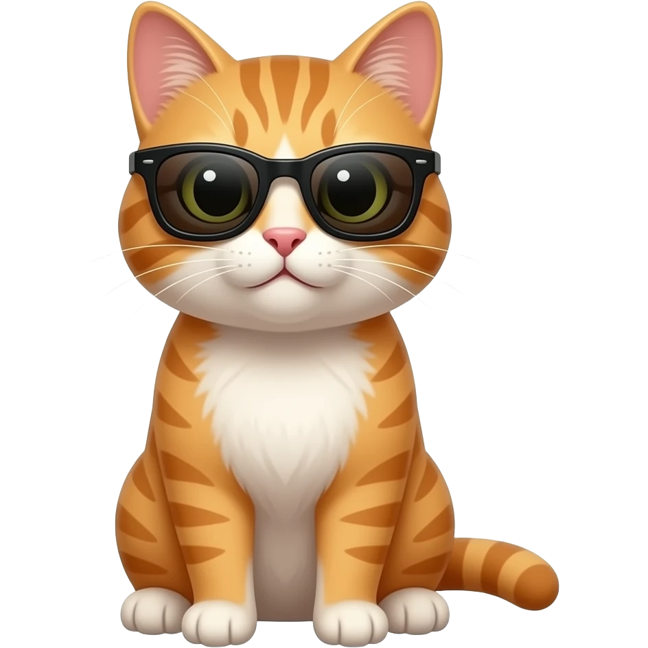 Cat wearing sunglasses emoji