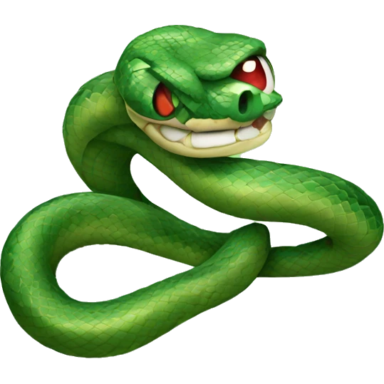Snake with diamond emoji