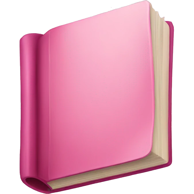 Pink book emoji