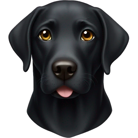 Black Labrador retriever  emoji