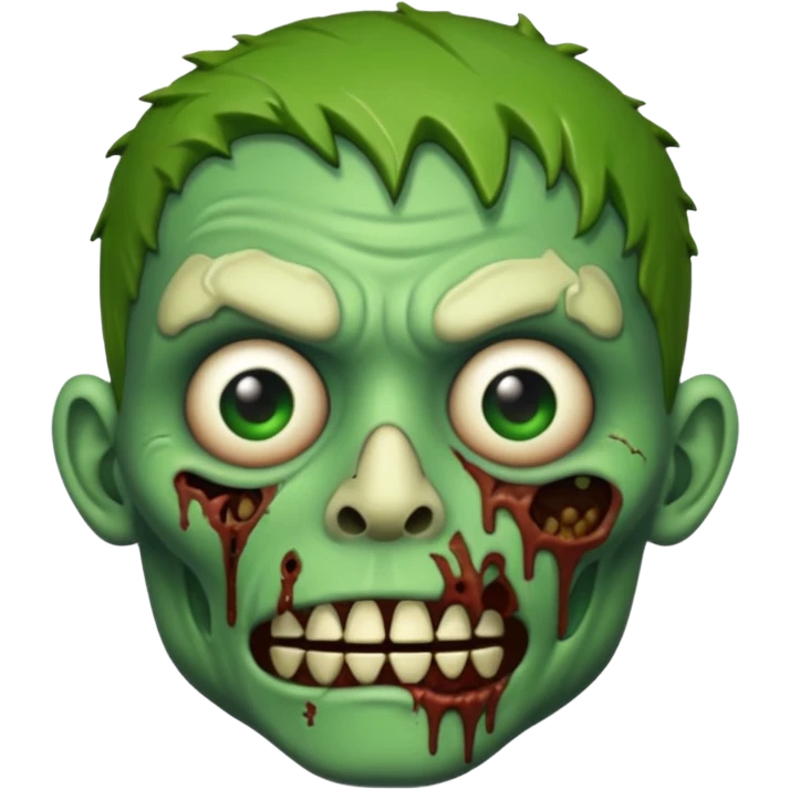 Create a zombie emoji with a taper fade emoji