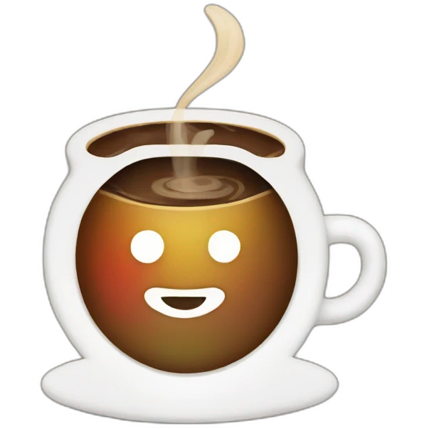 Rainbow coffee emoji