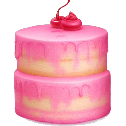 cake pink emoji