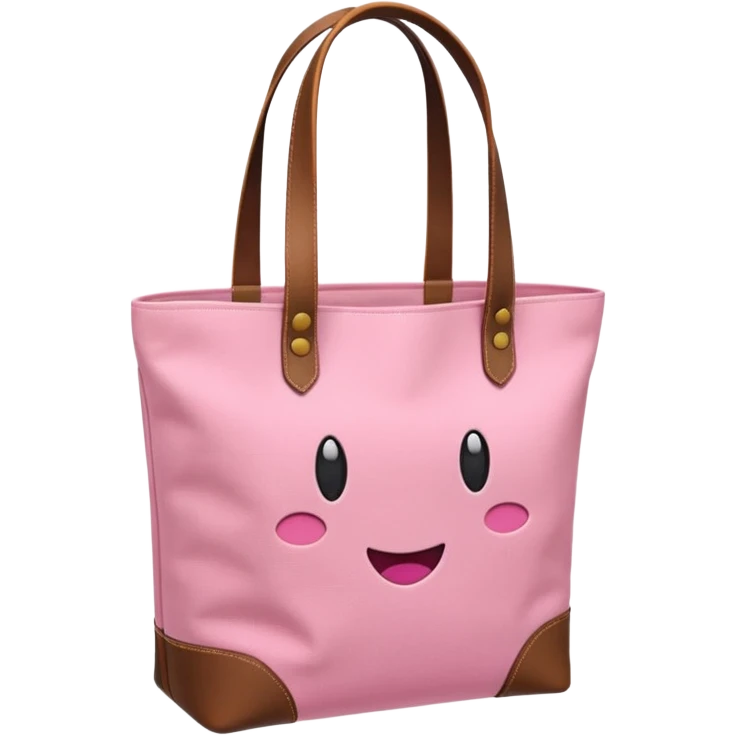 Pink classic tote bag  emoji