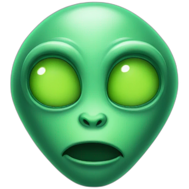 Green alien emoji