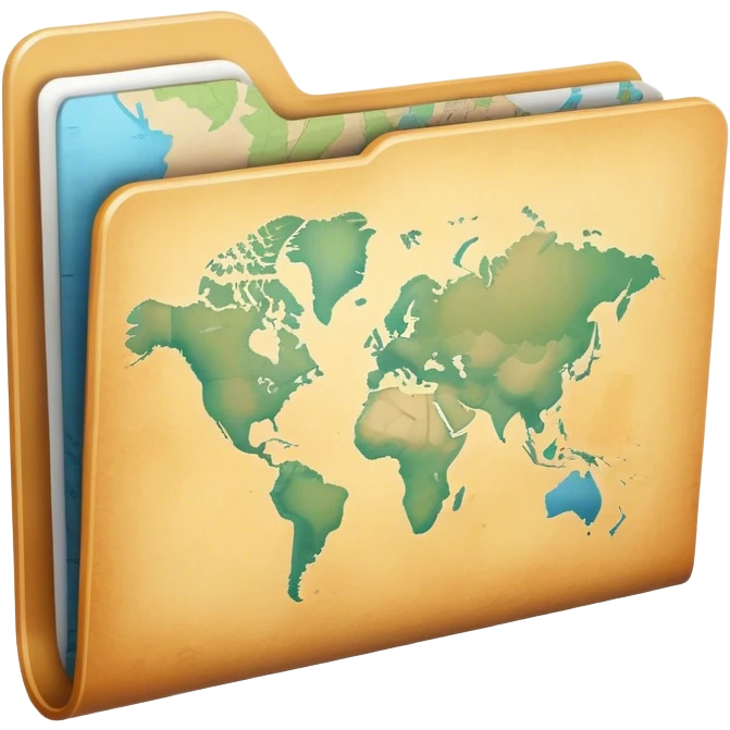 folder with map inside emoji