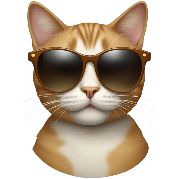 Cat with sunglasses emoji